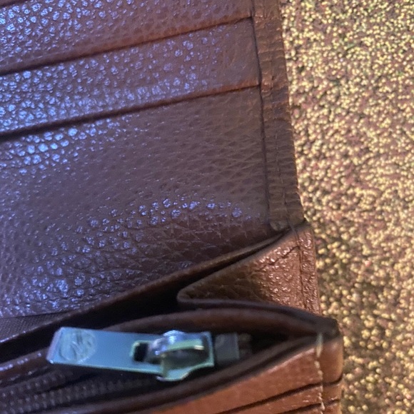 LONGCHAMP LEATHER FOULONNE BI-FOLD CAMEL BROWN Wallet EUC LUX COVETED - Picture 6 of 13